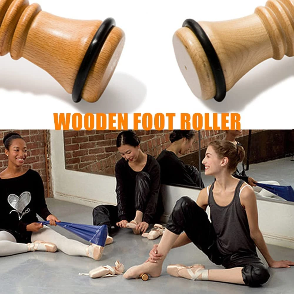 Wood Foot Massage Roller for Plantar Fasciitis Relief Deep Tissue Massage Tools Stress Relief Foot Massage Roller Relieve Stress