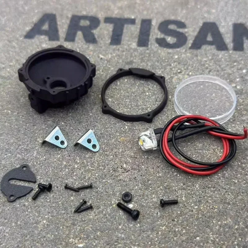 1 Set 32 Mm Gesimuleerde Spotlight Lichtkoepels Voor 1/6 Rc Crawler Auto Traxxas Crossrc Grote Dinosaurus Accessoires