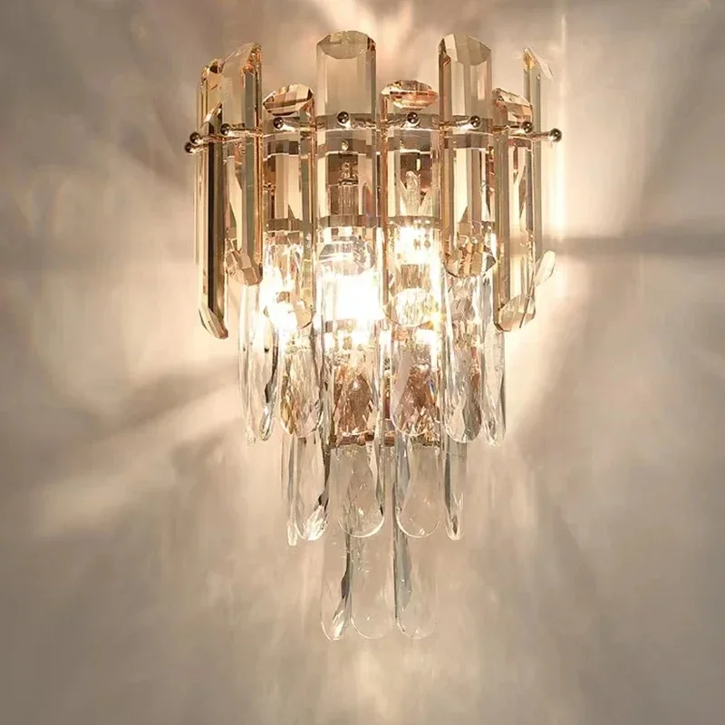 wushiyu Luxuriöser Moderner K9 Kristall-Kronleuchter Kreative Minimalistische Wohnzimmer-Pendelleuchte Schlafzimmerlampe Hochwertige Kücheninsel-Beleuchtung 9