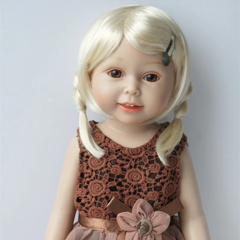 JD509 5-6inch 9-10inch 10-11inch Synthetic Mohair BJD Hair Nature Twin Braids Wig  OB11 QBaby Doll  Blythes Doll Accessories