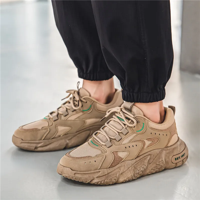 

BKQU 2024 Brand New Spring Autumn High Quality Men Running Shoes For Outdoor Comfortable Men Trianers Sneakers Men Sport Shoes
