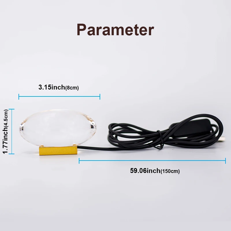 LED ضوء الليل كريستال الملاك العين الإسقاط 4 أضواء ألوان مع USB المكونات في استخدام مصباح الليل الإسقاط لديكور غرفة نوم المنزل