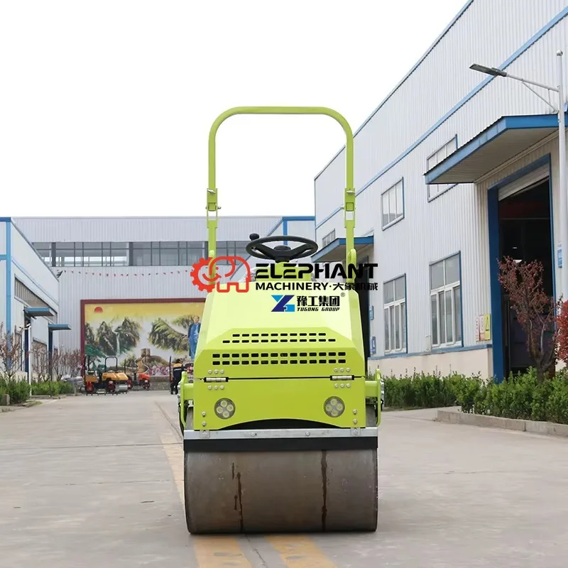 Hot Sale Wholesale 1 Ton Mini Hydraulic Road Roller Compactor Double Drum with Honda Engine for Asphalt Work