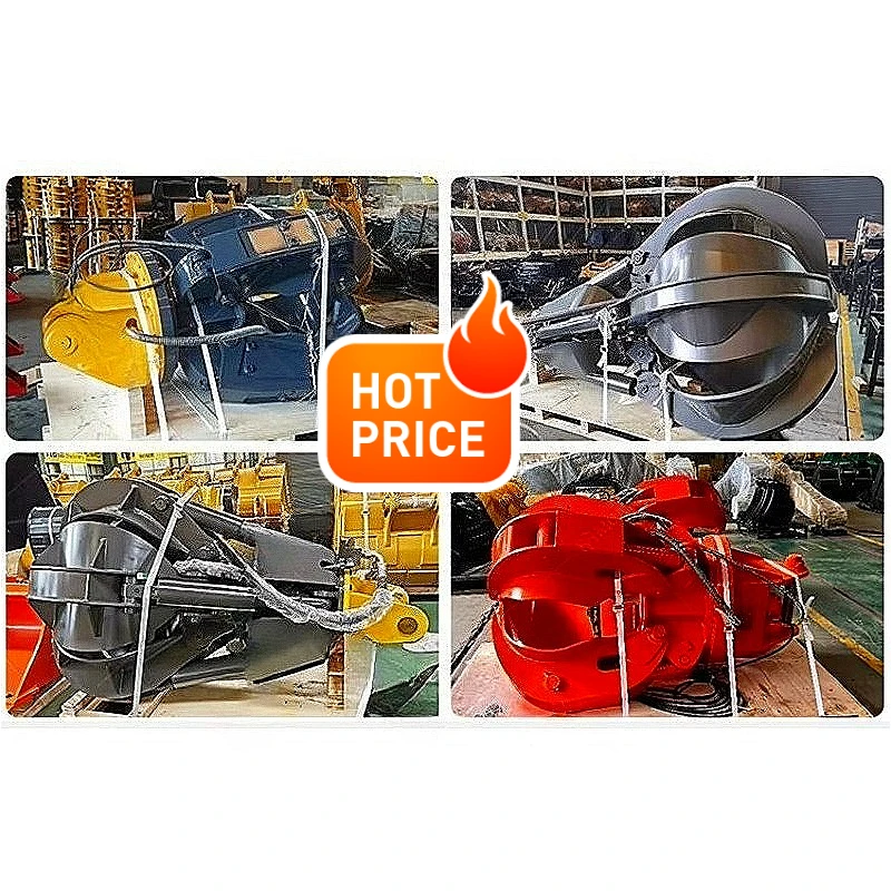 Hydraulic Cargo Crane Coal Clamshell Grapple Bucket Grab Hydraulic Orange Peel Grapple Attachment Multi Tine Design Customized
