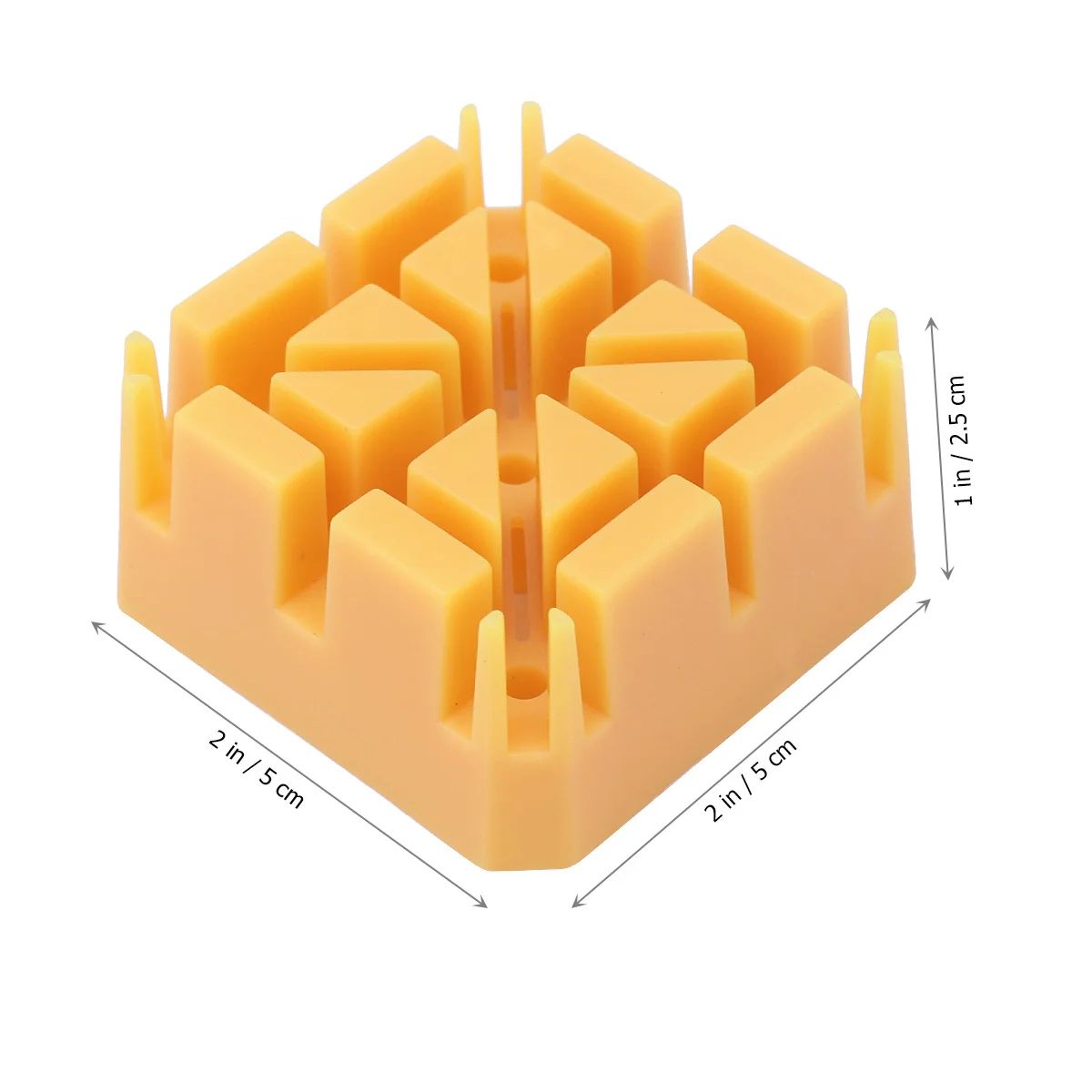 حامل أداة إزالة حزام الساعة لروابط السوار، حامل حزام الساعة البلاستيكي مع فتحات متعددة، فتحات تركيب باللون الأصفر