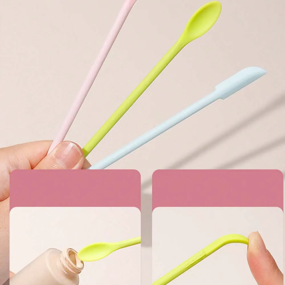 1PC Double-Headed Silicone Seal Wax Scraper Cleaning Spoon Stamp Tool DIY Epoxy Resin Decoration Powder Multifunctional Spoon ﻿