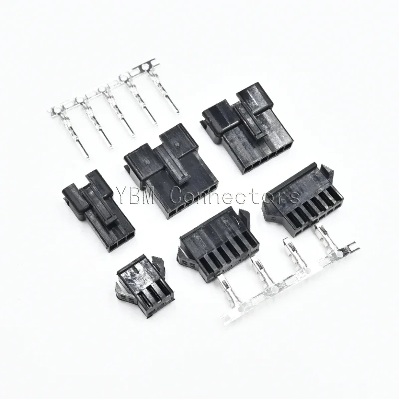 100 Sets 2/3/4/5/6/7/8 Pin JST SM Wire Connector Plug Pitch 2.54mm Male Female Housing + Terminals SM-2P SM-2R SM2.54