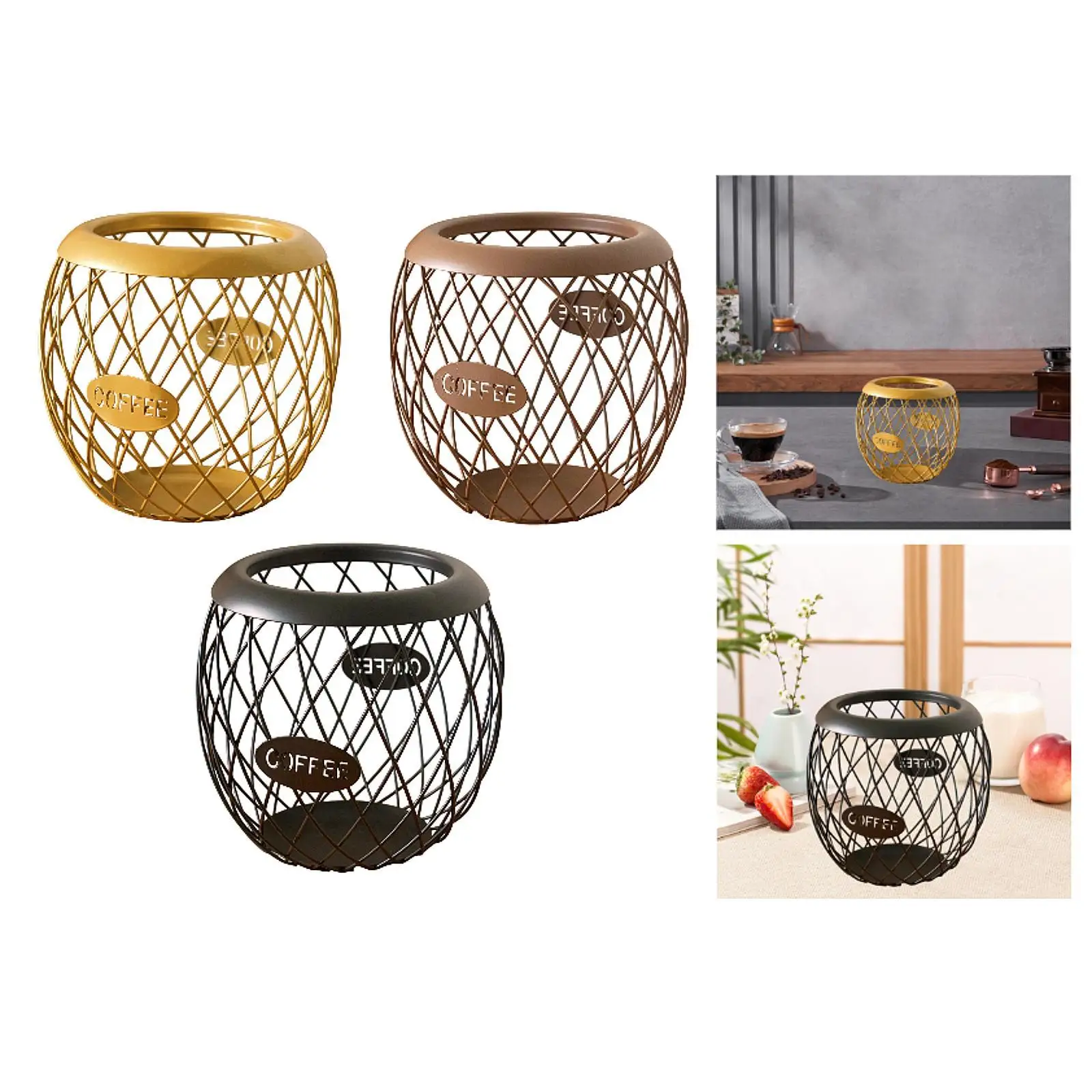 

Coffee Pod Holder Coffee Pod Basket Coffee Capsule Cage Espresso Coffee Pod Organizer Coffee Pod Container for Office Counter