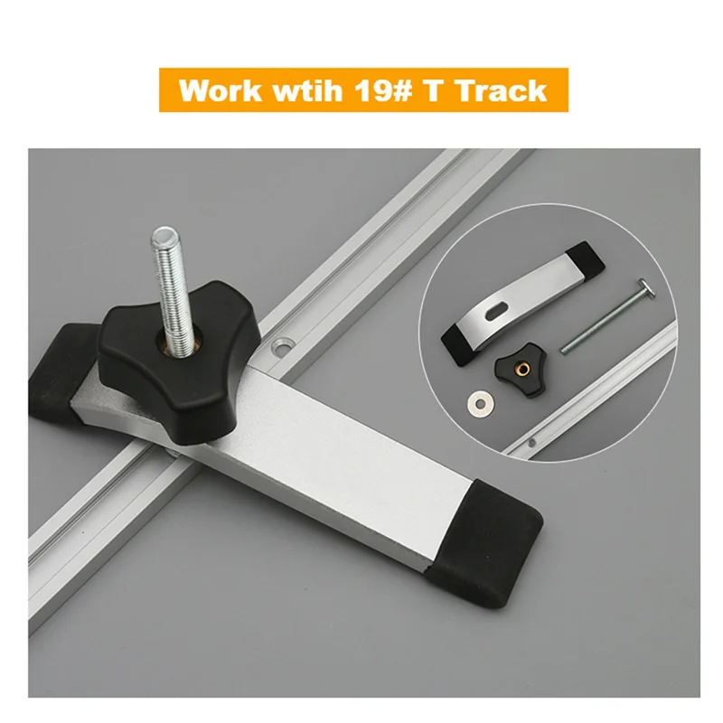 AB51 T-Track اضغط باستمرار المشبك مع T البراغي سيلدر سبائك الألومنيوم النجارة المشابك لأجهزة التوجيه الحفر مكابس الجدول المنشار
