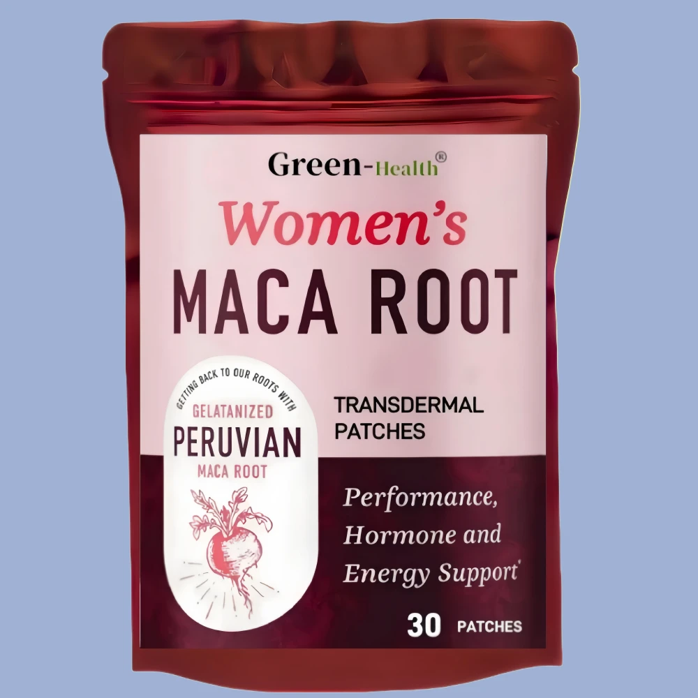 Women's Maca Root Transdermal Patches, Support Energy, Hormone Balance, Menstrual, 30 Patches