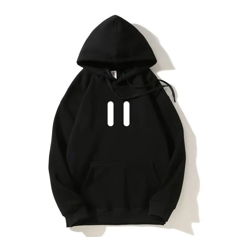 2026 hot selling men's armored hooded sweatshirt, luxurious parallel bar printing, outdoor cycling sportswear for street couples