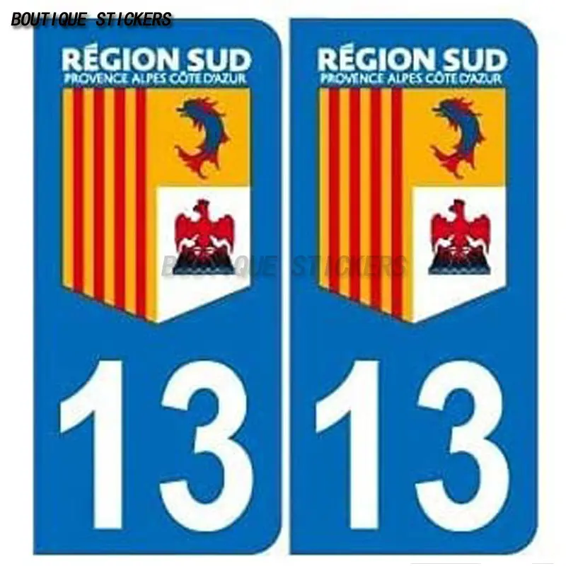 

For x2 13 PACA city sticker in the south, car license plate color, waterproof PVC sticker, car motorcycle decoration accessories