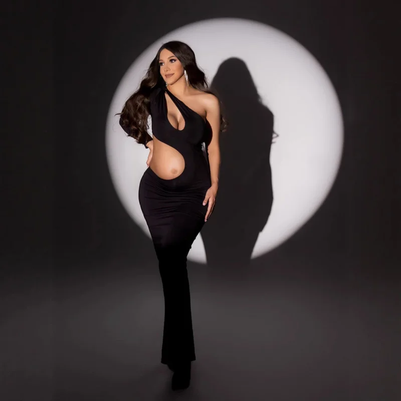 

1Maternity Photography Off-Shoulder Long Sleeve Top High Elastic Mermaid Dress Suitable for photography、Portrait