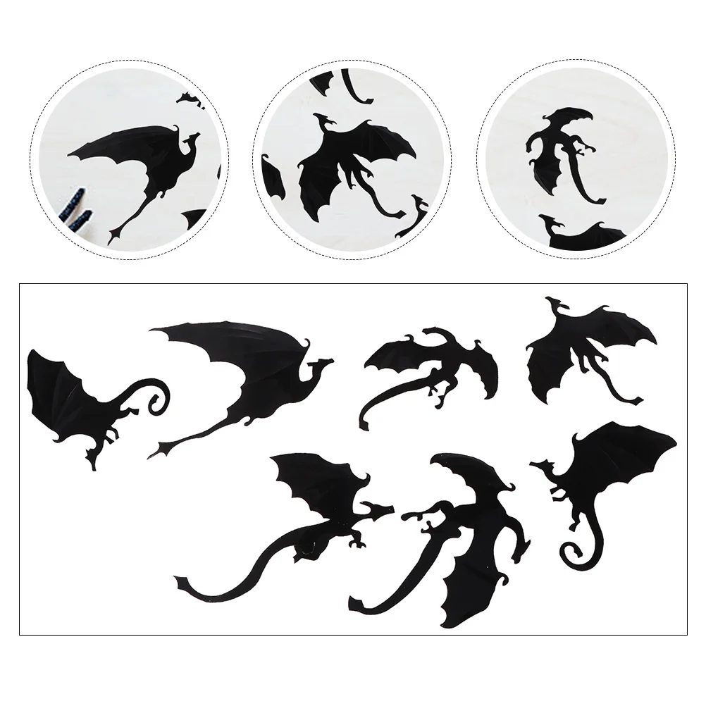 

2 set 3D Dinosaur Wall Stickers Halloween Decorations For Window Wall Party Home Haunted House Decoration Supply