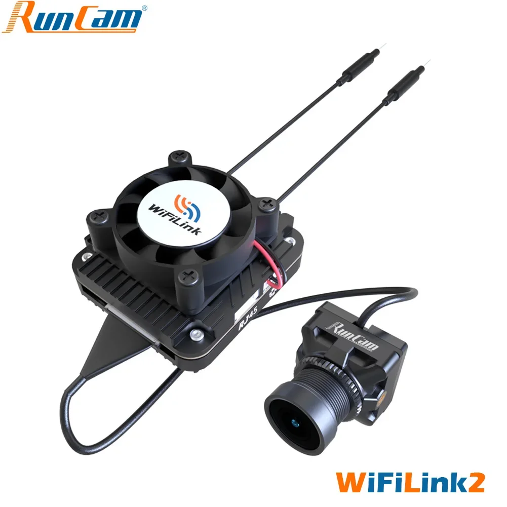 

RunCam Wireless WiFiLink2 WiFiLink2-G Digital HD FPV Transmitter Based on OpenIPC with 1080P FOV 160° FPV Camera for RC Drone