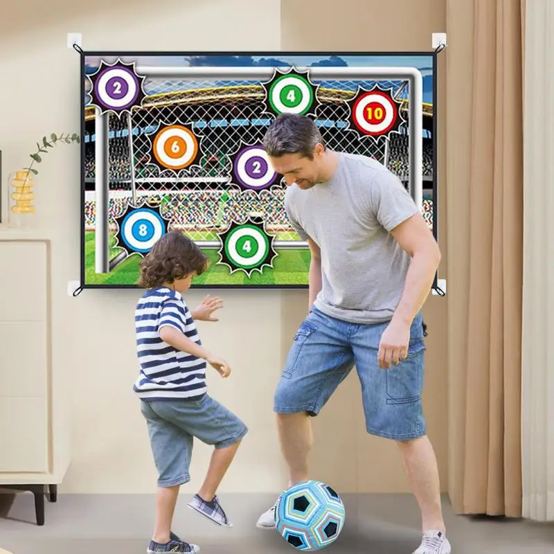 مجموعة ألعاب كرة القدم للأطفال، ألعاب كرة القدم مع كرات المدرب، مجموعة ألعاب أهداف الفانيلا القابلة للطي، لعبة عائلية رياضية