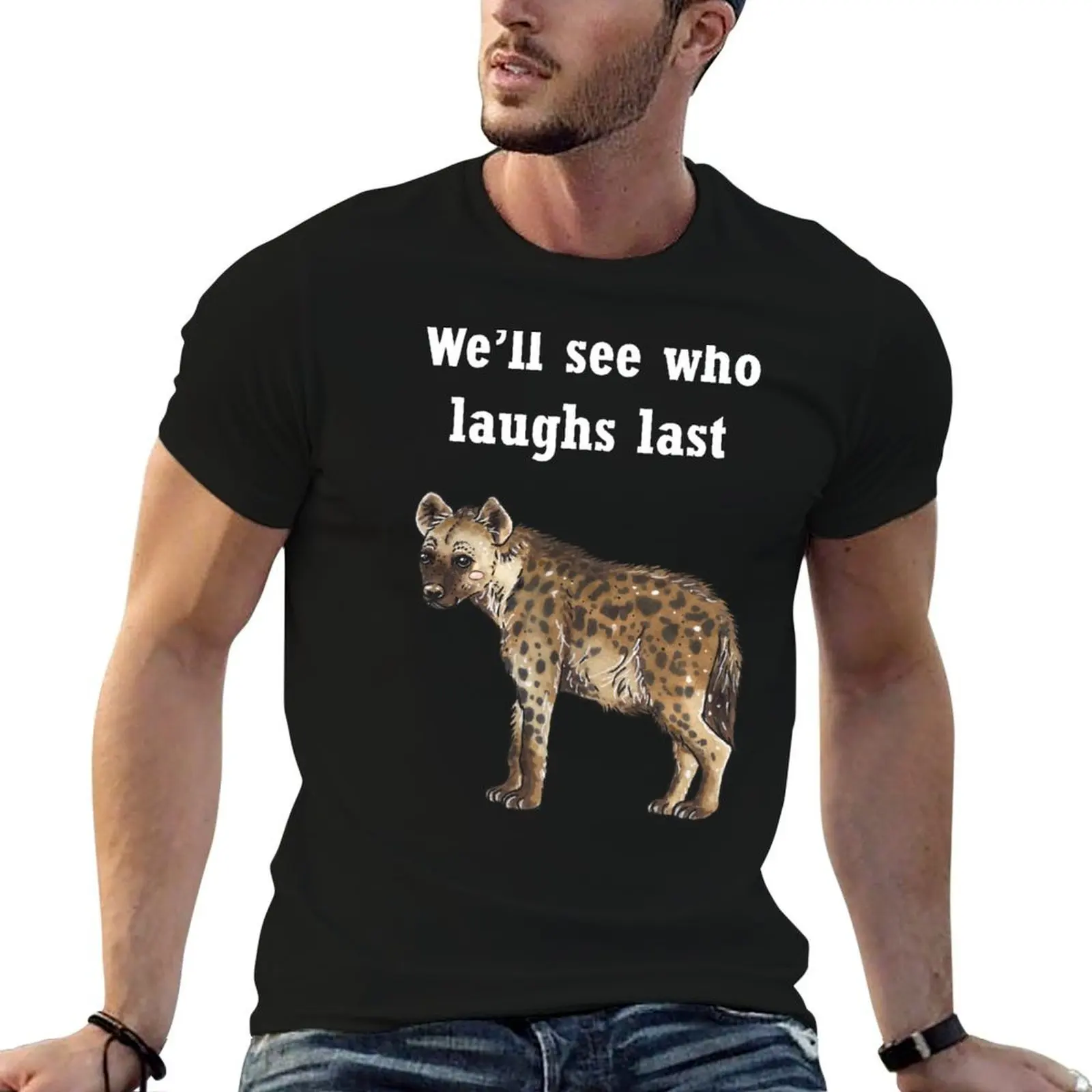 

Hyena - Animal series T-Shirt t shirts cotton 100% t shirt men 100% cotton luxury brand T-Shirt