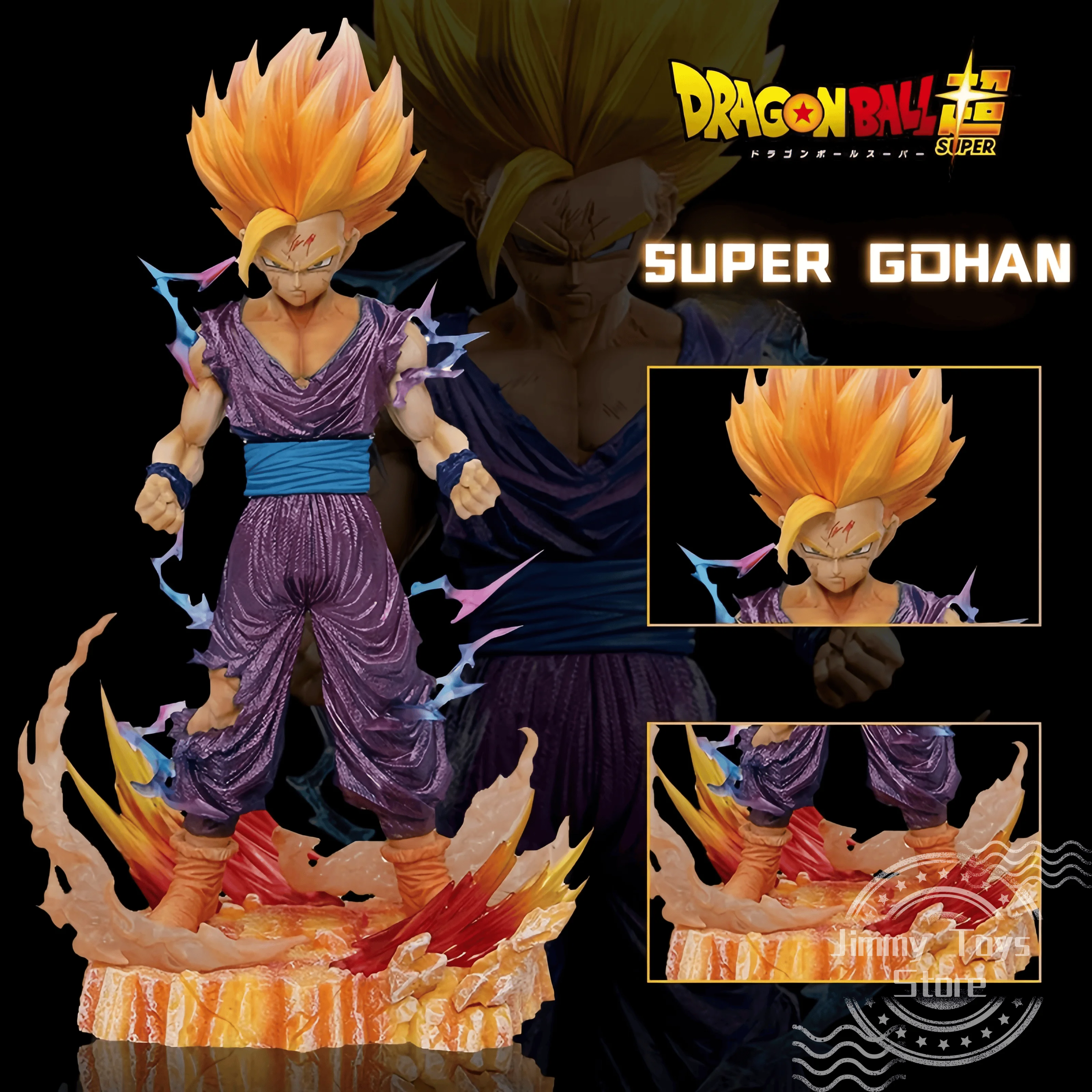 25cm Gohan Action Figure Dragon Ball Z Figures GK Statue Anime figures Super Saiyan Gohan Model PVC Children Dolls Gifts Toys