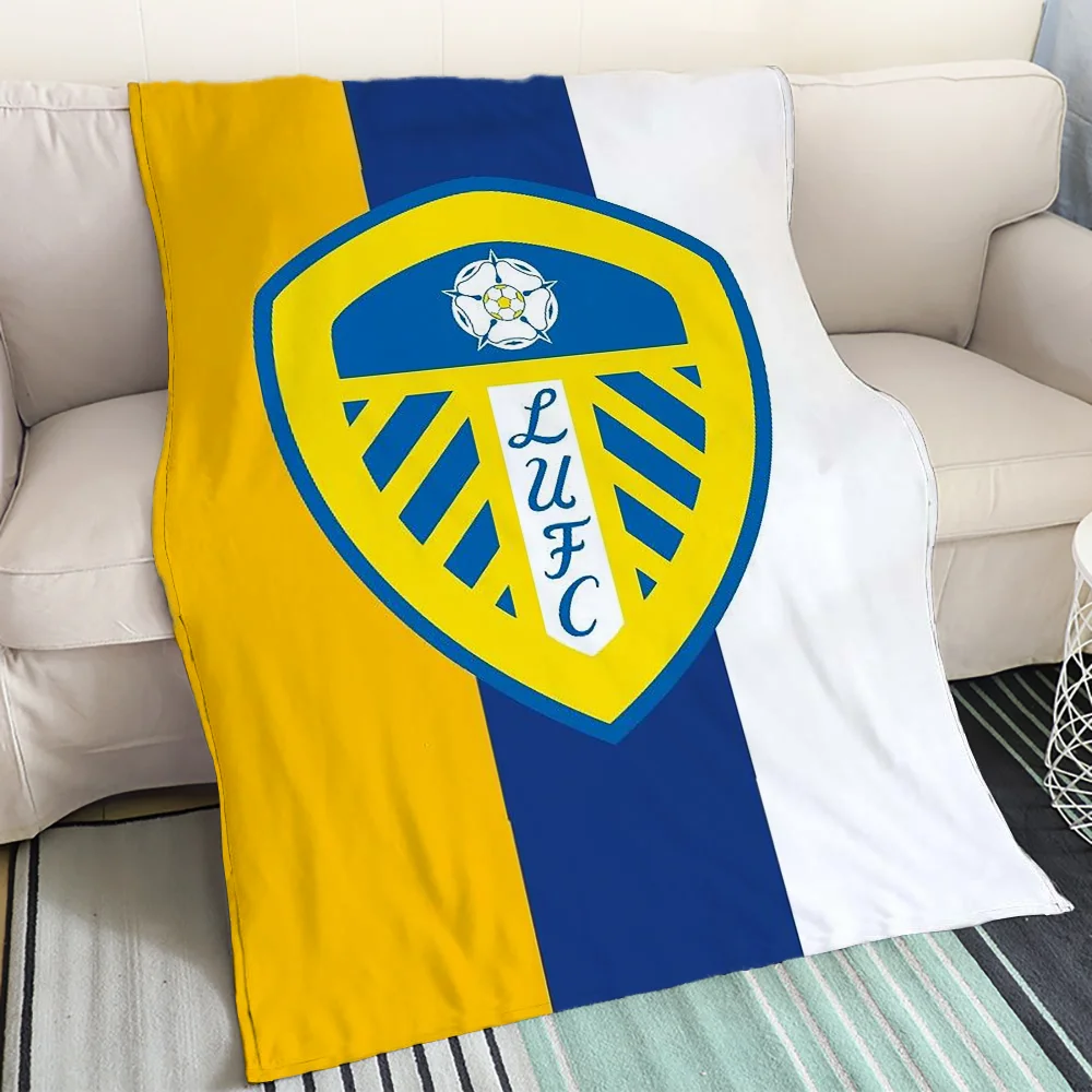 L-Leeds United F.C Warm Blanket for Sofas Football Sofa Blankets & Throw Microfiber Bedding Fluffy Soft Blankets and Throws Knee