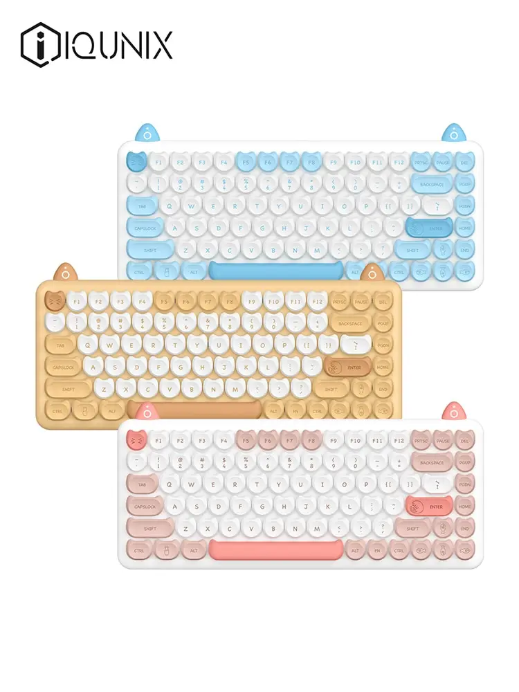 IQUNIX M80 Cat Shape Mechanical Keyboard 84 Key Type-C Wired