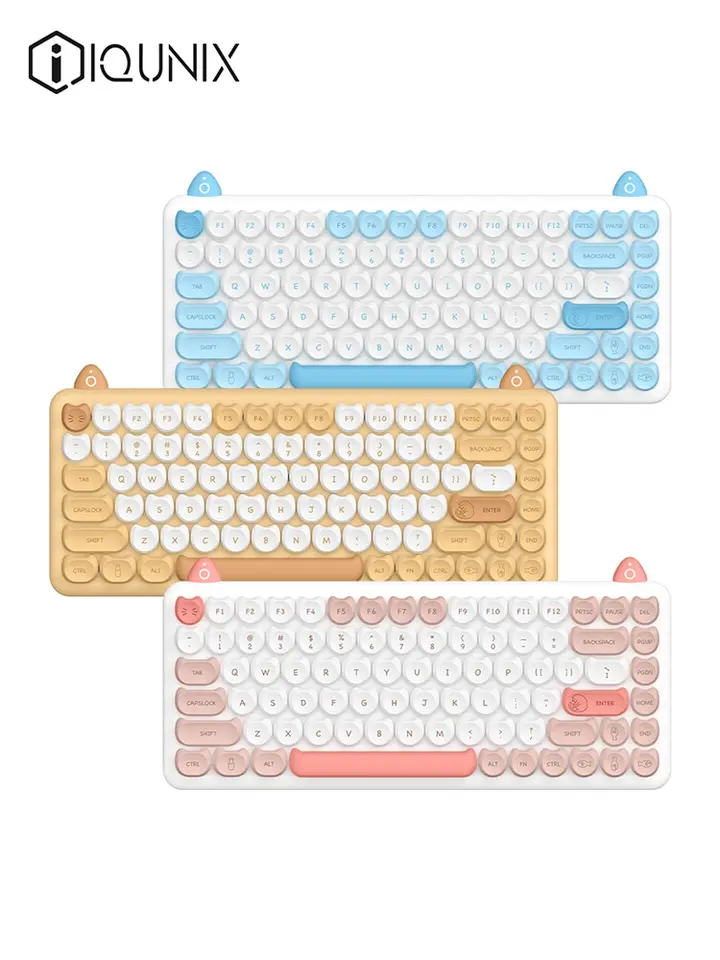 IQUNIX M80 Cat Shape Mechanical Keyboard 84 Key Type-C Wired