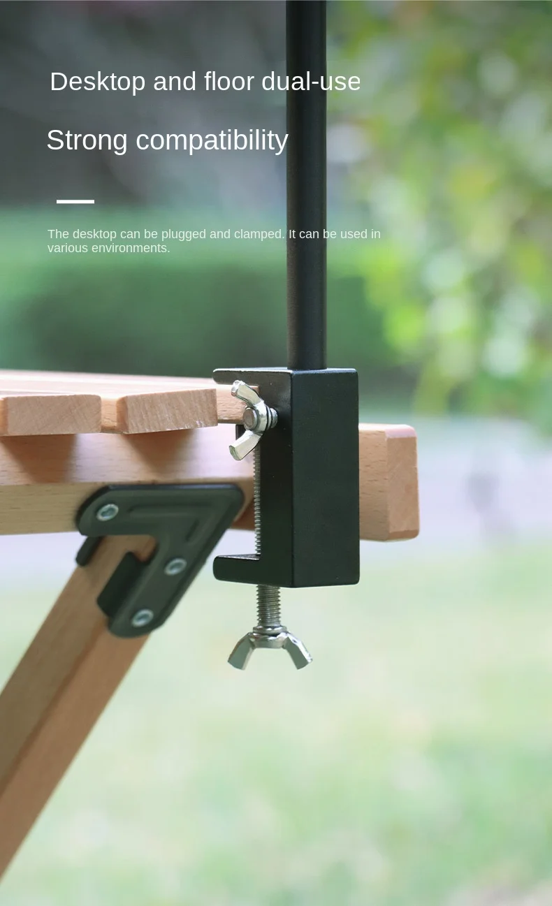 TARKA Abnehmbarer Campinglaterne-Ständer aus Aluminiumlegierung, Lichtaufhänger für Outdoor-Laternen zum Wandern und Angeln – Detail 4