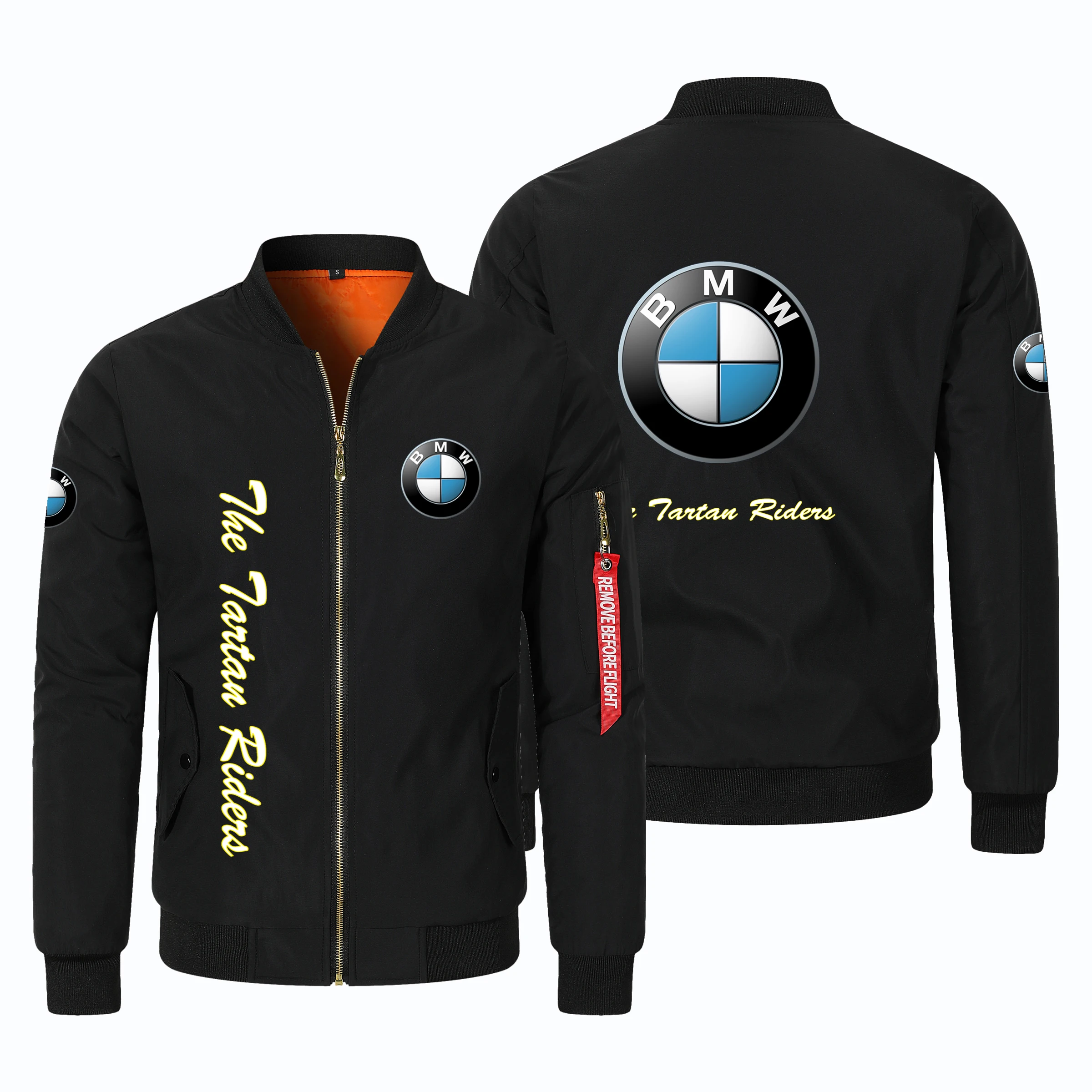 2025 New Fashionable High Quality BMW Men's Velvet Jacket Extra Large Outdoor Sports Motorcycle Velvet Warm Jacket BMW Jacket