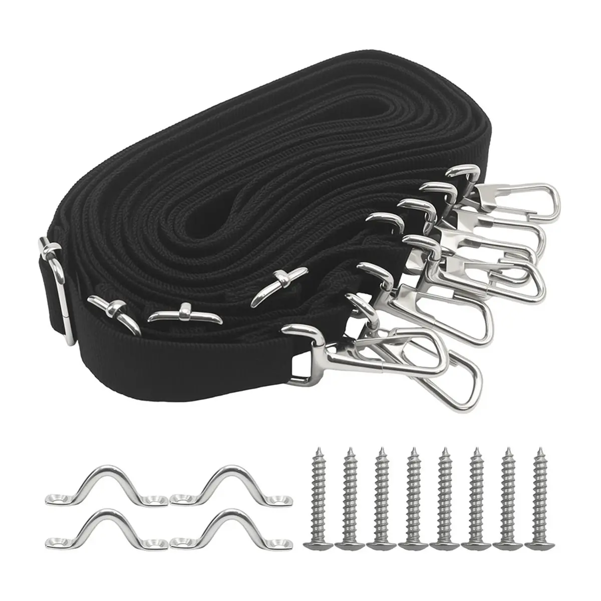 POPULAR-4 PCS Adjustable Bimini Top Straps, Marine Grade Straps, Boat Canopy Accessories for Pontoon and Fishing Boats