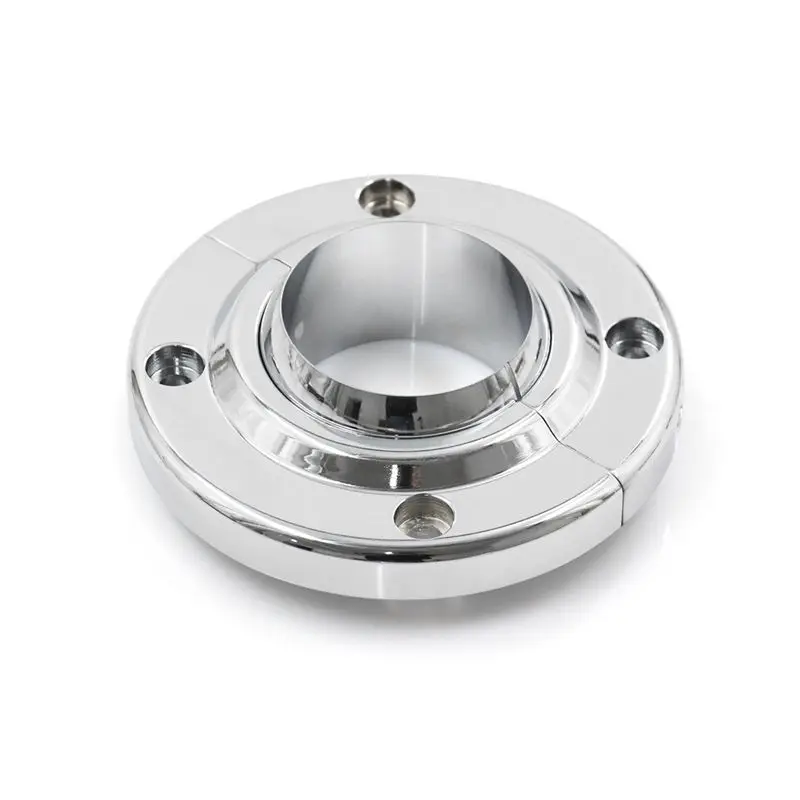For GM SBC BBC 350 Engine Forged 2Inch Steering Column Floor Mount, Polished Round Style