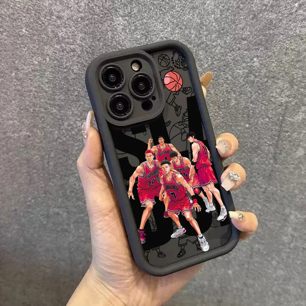 Lovely AnimeS Slam Dunk Phone Case For Xiaomi Redmi Note 14 13 12s 12 11 10 9s 9 8 7 Pro Plus 4G 5G Soft TPU Back Cover - view 5
