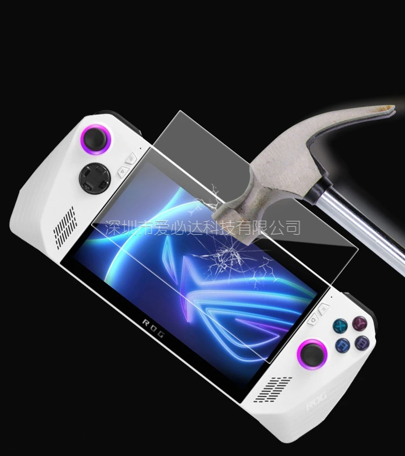 2 قطعة الزجاج المقسى ل ASUS ROG حليف 7 بوصة الألعاب المحمولة غطاء حامي الشاشة 9H قسط فيلم واقية ASUS بشكل منتظم