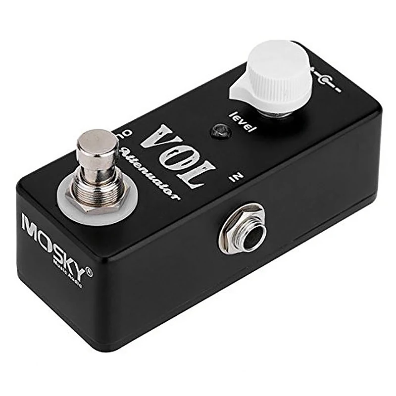 【HOT!TURE】MOSKYAUDIO VOL Attenuator Mini Pedal Electric Guitar Effect Pedal with True Bypass Full Metal Shell Guitar Accessories