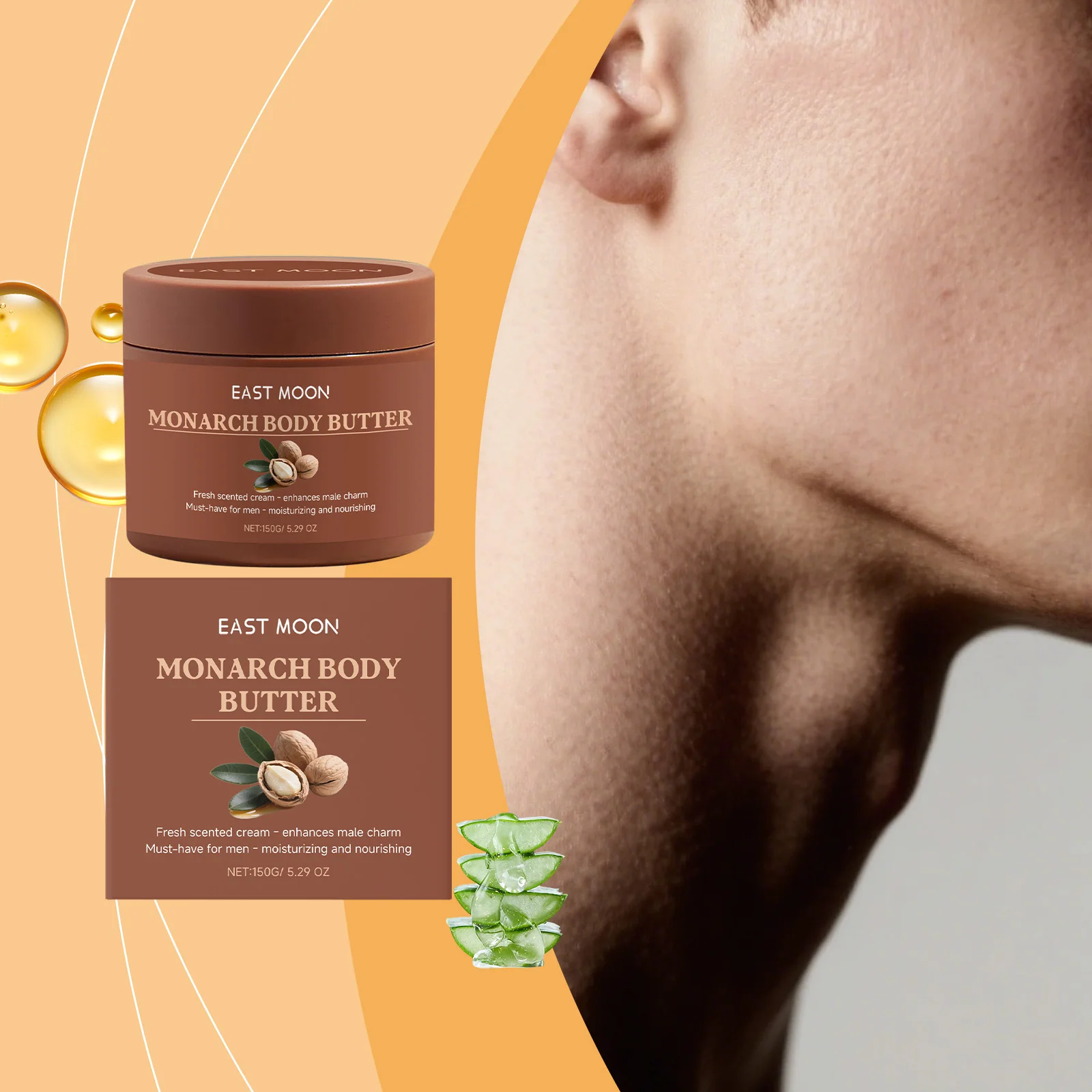 Crema hidratante para hombres, ligera, hidratante, diaria, para la piel del cuerpo, nutritiva, suaviza la piel, calma la sequedad, sin grasa