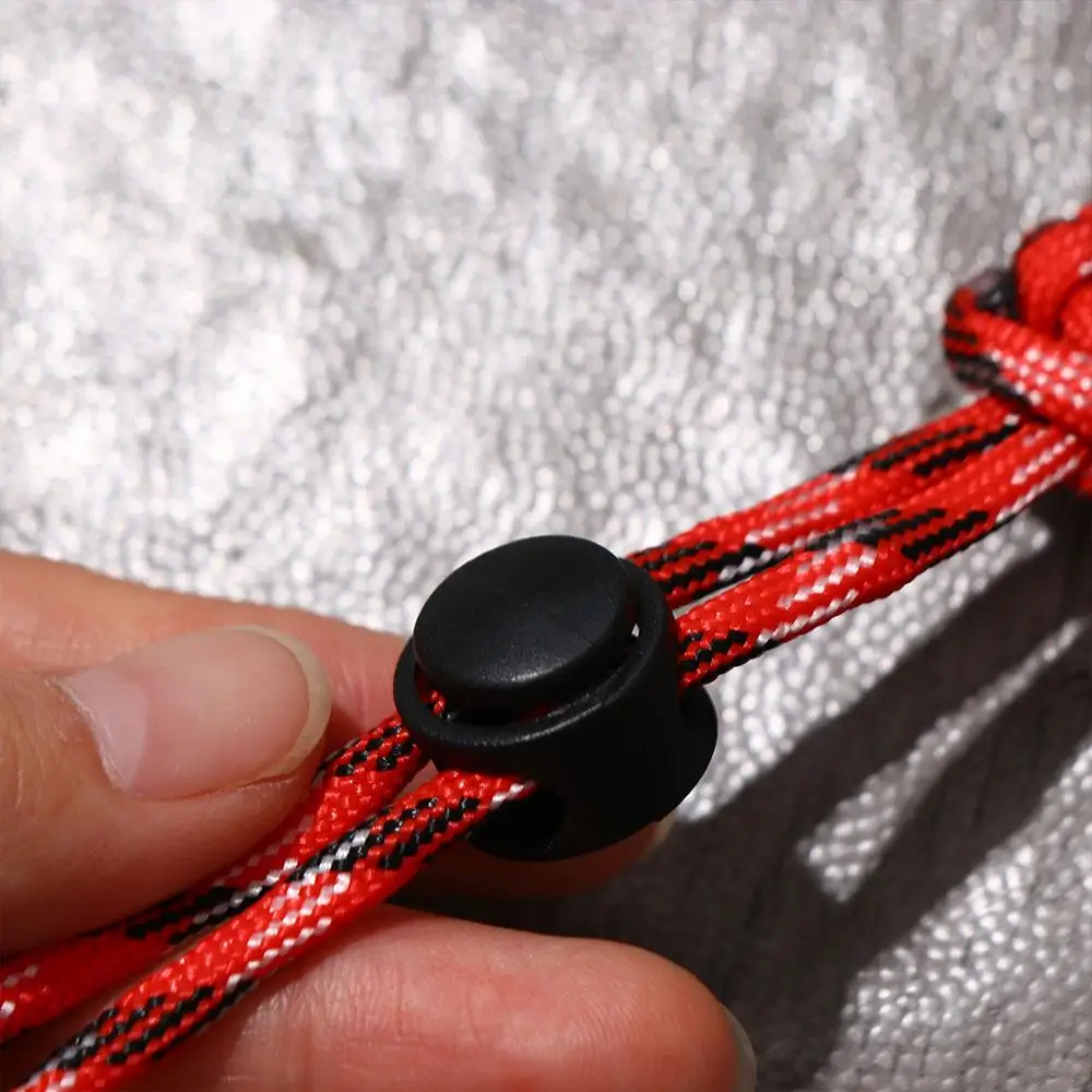 Paracadute Cord moschettone ombrello corda torcia corda intrecciata a mano Starp Nylon cordino intrecciato Paracord portachiavi zaino portachiavi