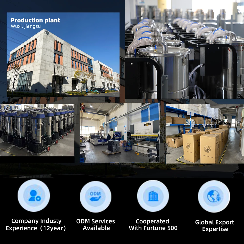 EX60-2 Pneumatic Explosion Proof Vacuum Cleaner for Heavy Dust Industrial Vacuum Cleaner