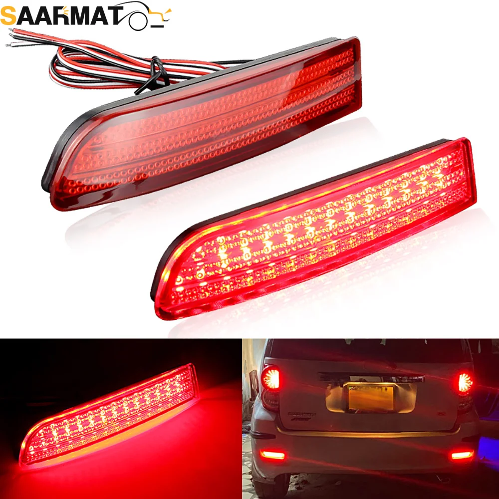 LED Bumper Reflector Lights for Toyota Avensis Alphard Estima RAV4 Gaia PREVIA IPSUM Tail/Brake Rear Fog Lamps Turn Signal Light