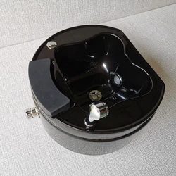 Beauty Salon Black foot basin Foot Spa Sink Nail Shop  for Pedicure Chair Massage Foot Bath Pedicure Bowl