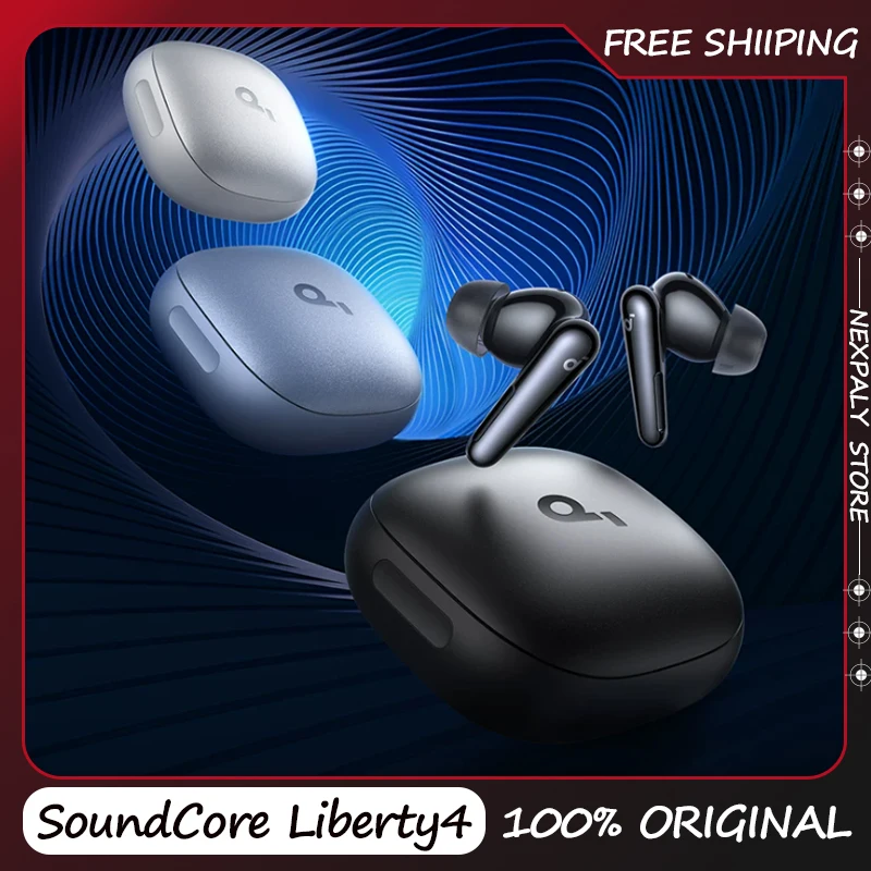 SoundCore Liberty4 Wireless Music Headphones Dynamic Noise Reduction Head Tracking Wireless Headset Air Sense Wearing For Gifts