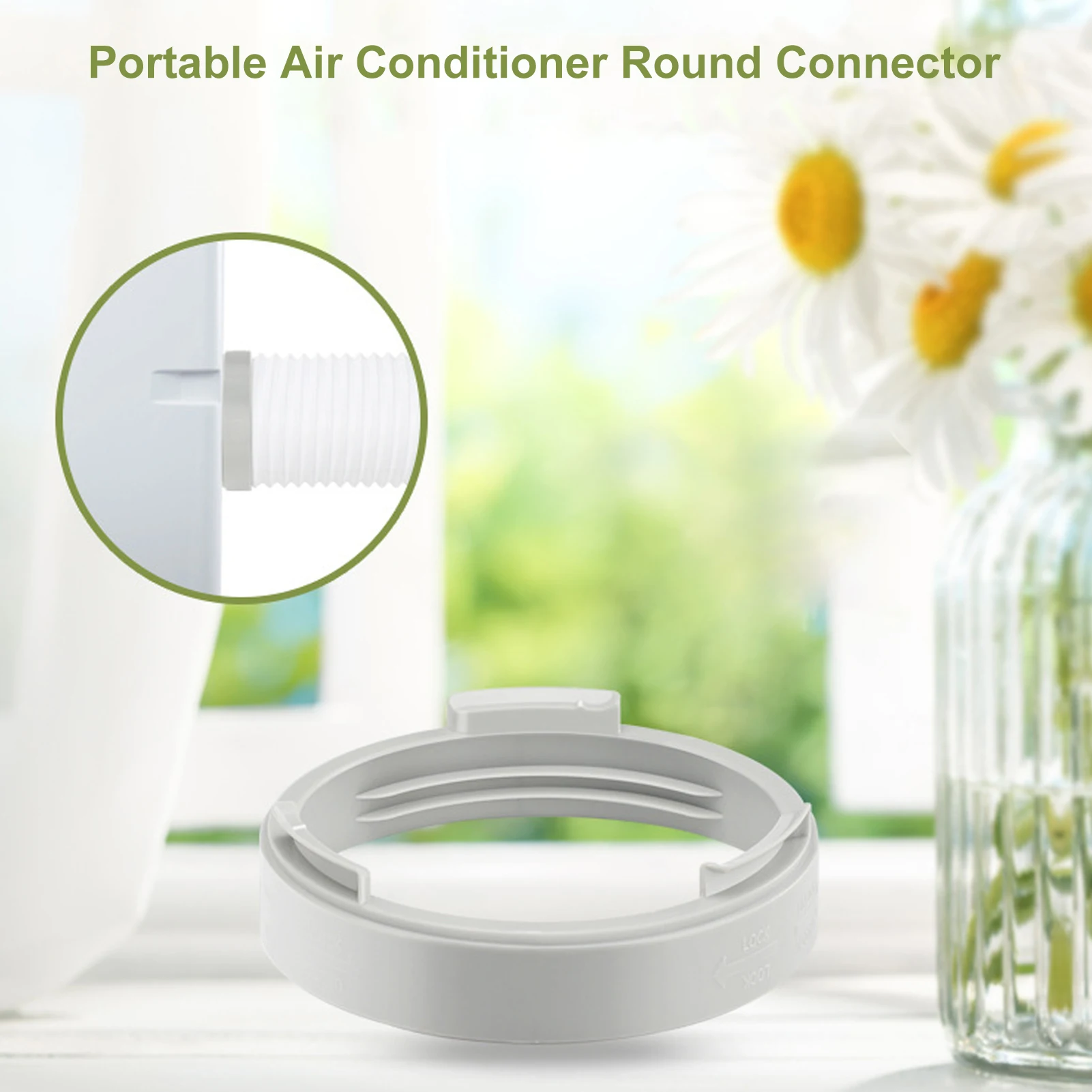 Conditioner Tube Connector Portable  Conditioner Exhaust Hose Connector Coupler ABS 150mm Adapter for Replacement
