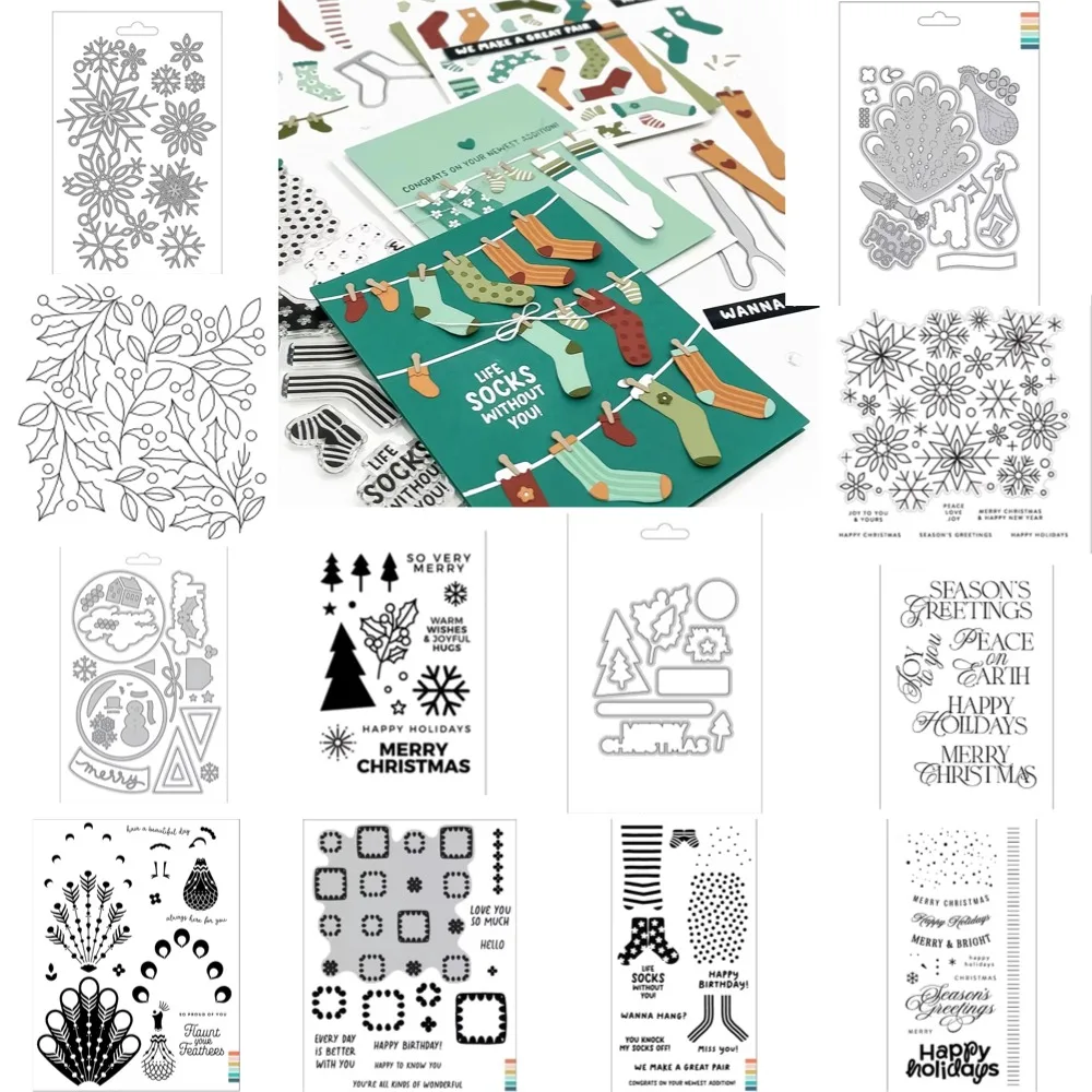 

2025 Concordand9th Pretty Peacock Metal Cutting Dies For DIY Scrapbooking Crafts Maker Photo Album Template Handmade Decoration