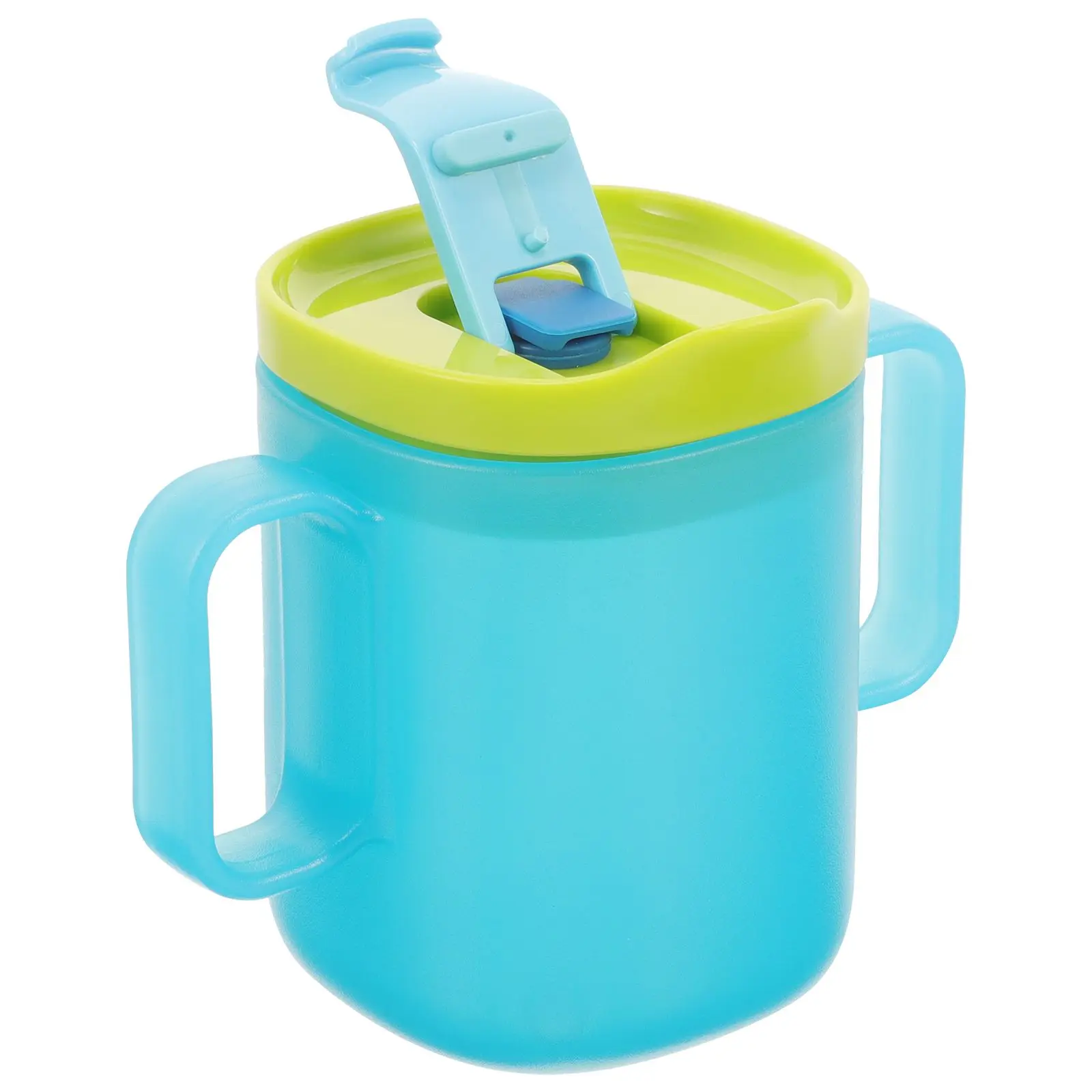 

Learning Cup Kids Baby Reusable PP Silicone Spill Proof Drinking Straw Elderly Maternity Choking Proof Unbreakable Feeding Lid