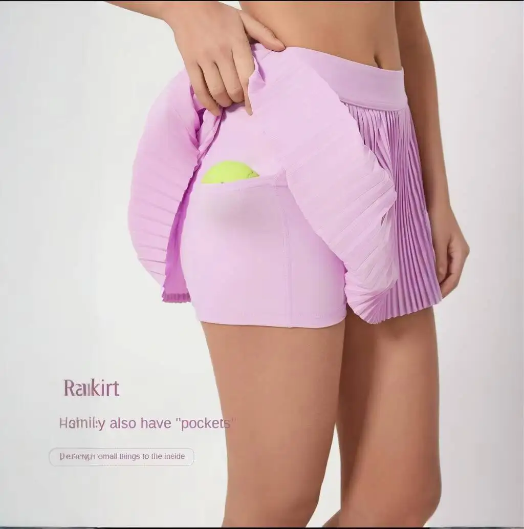 

Skort женские мини-юбки теннисная юбка платье для девочек встроенное нижнее белье в консервативном стиле со встроенными трусиками Cuteore Yoga Sports