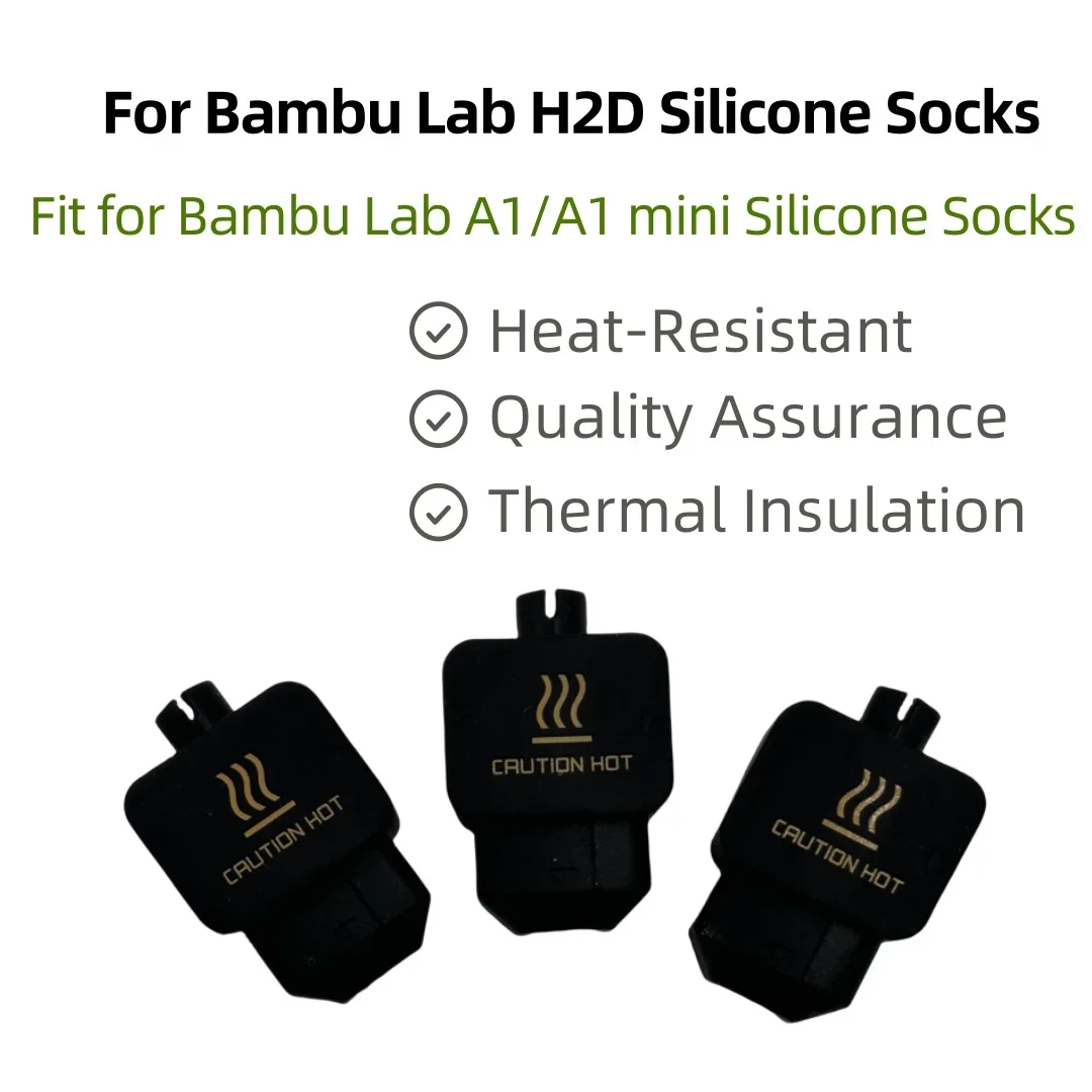 Protective sleeve For Bambu Lab H2D Hotend Silicone Cover Heating Block kit nozzle for 3D printer accessories