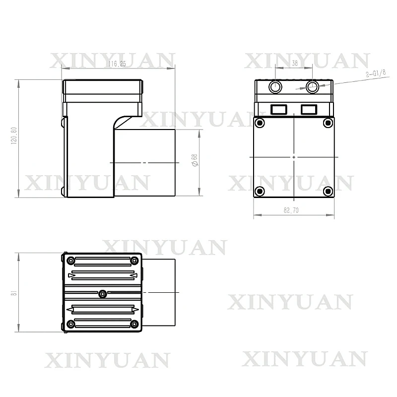 Vacuum Pump Mini Diaphragm 80KPa Oil-Free Small Electric with DC Brushless Motor