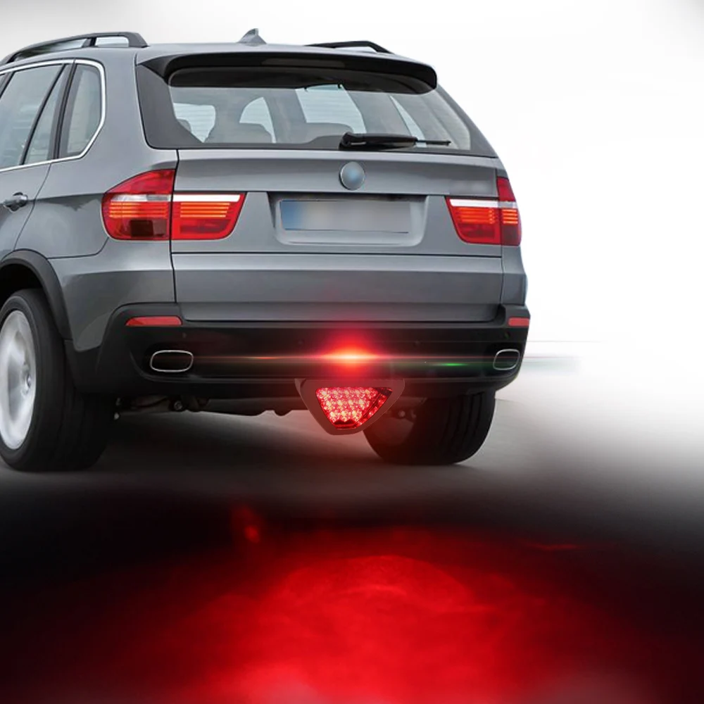 Fog Lamp Triangle LED Flash Bulbs Tail Light Car Brake Light Warning Light