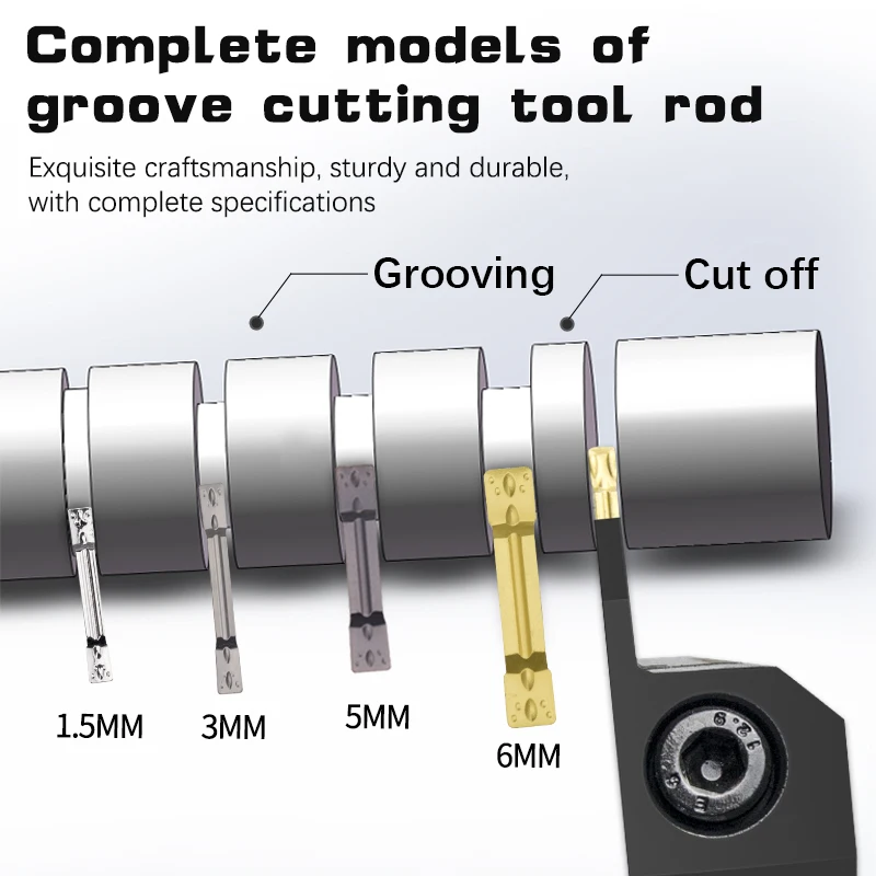 Full Series Grooving Tool Holder MGEHR1212 MGEHR1616 MGEHR2020 MGEHR2525 Slotting Turning Tool for Carbide Grooving Insert MGMN