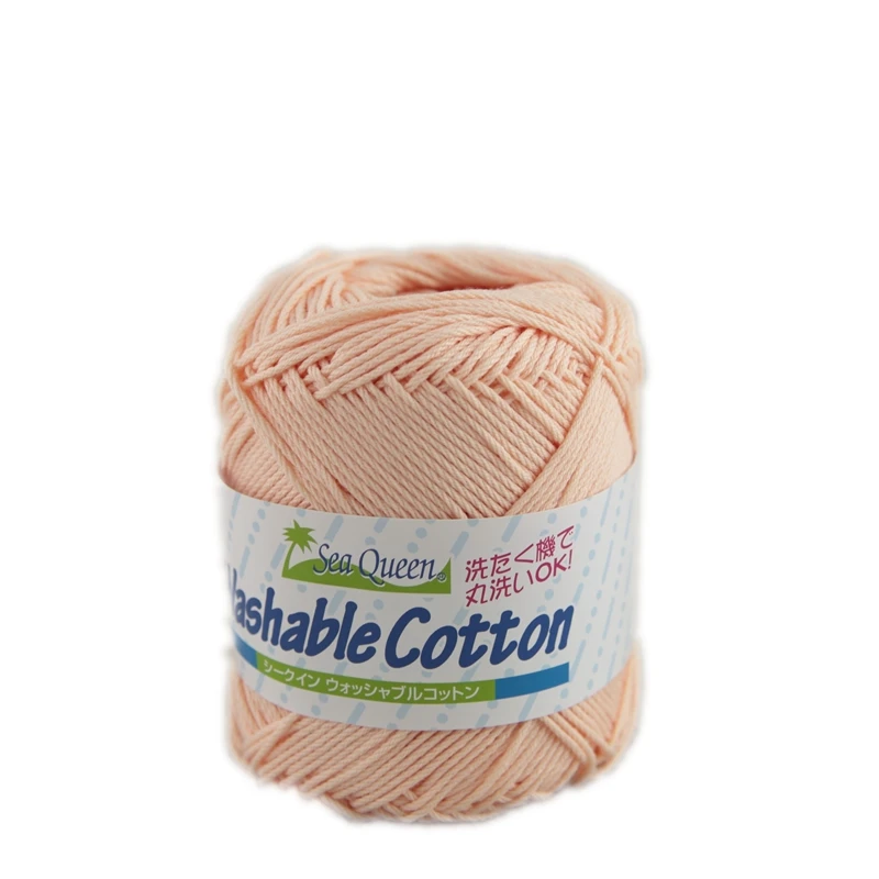 

Japan Imported SEAQUEEN Washed Cotton Medium and Thick Thread Close-fitting Summer Stick Needle Hand-woven DIY Woven Sea Island