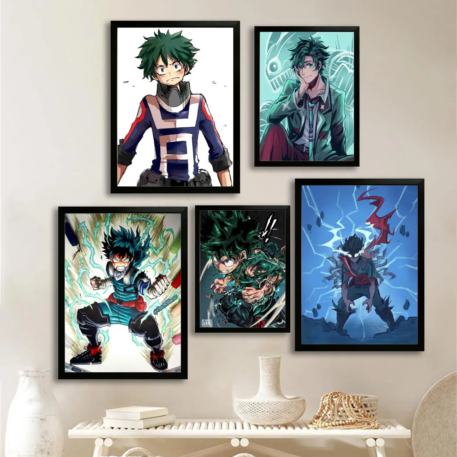 izuku midoriya Canvas Art Poster and Wall Art, Picture Print, Modern Family, Bedroom Decor, Posters,Decorative painting