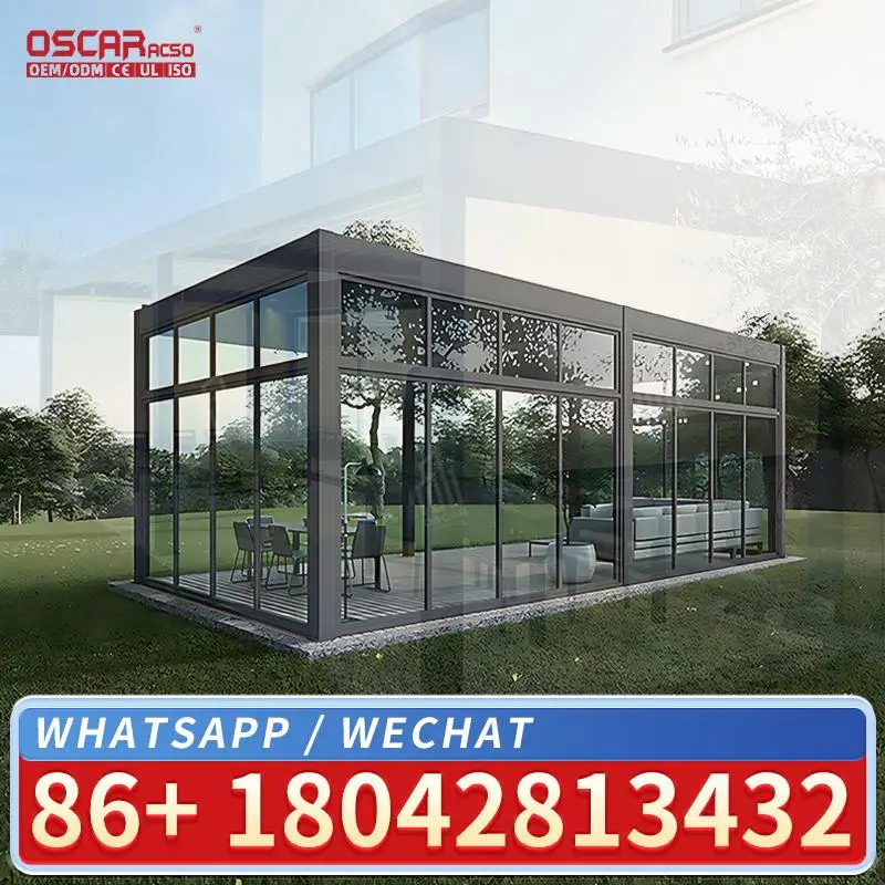 

Motorized Aluminum Waterproof Louver Roof for Outdoor Garden Patio Smart Shading Easy Adjustment Ideal for Backyard BBQ Poolside