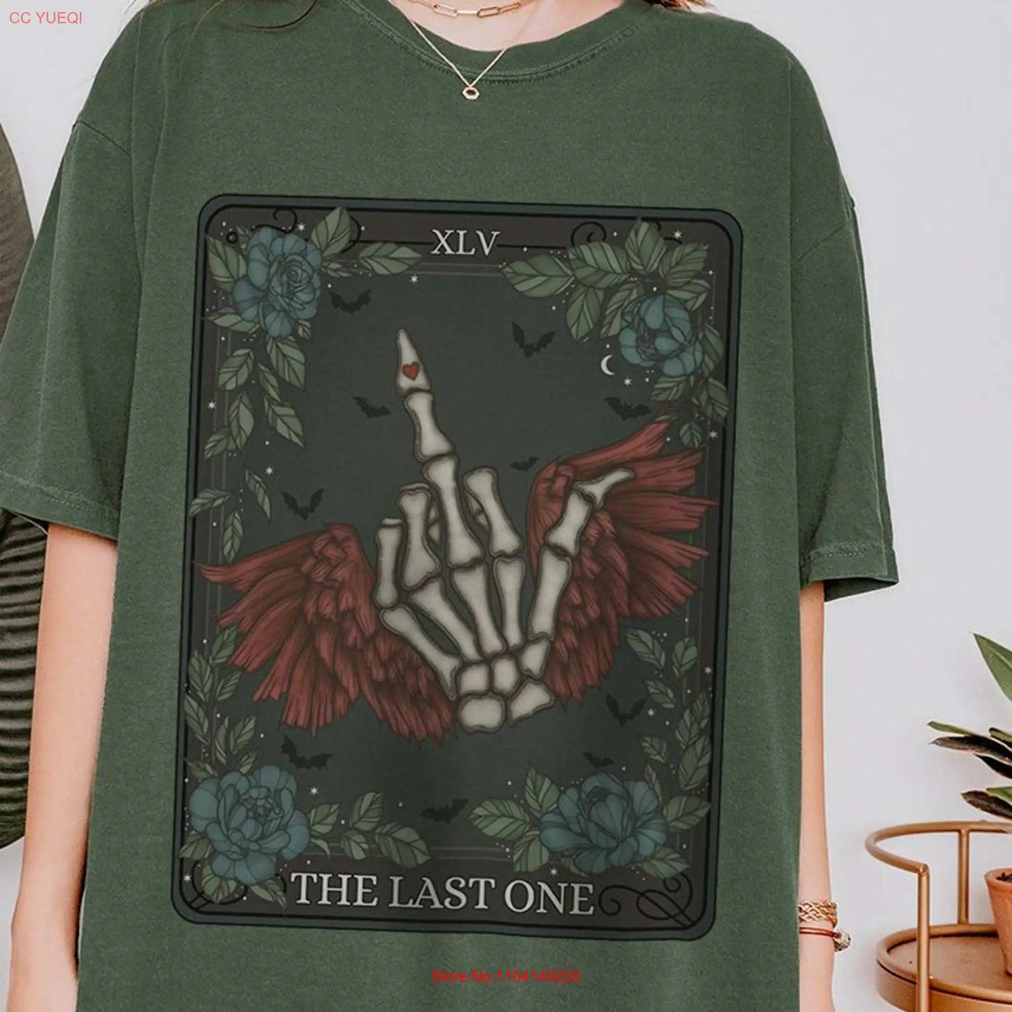 The Last One Tarot Card Comfort Colors T Shirt Retro Funny Oracle Mystical Witchy Clothing Middle Finger